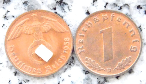 Reichspfennig 1938 kupfer - 1,