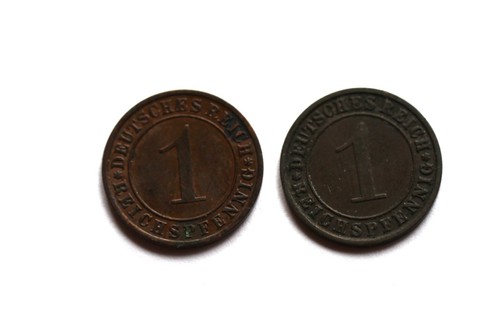 Münzen 1 reichspfennig - münzen,