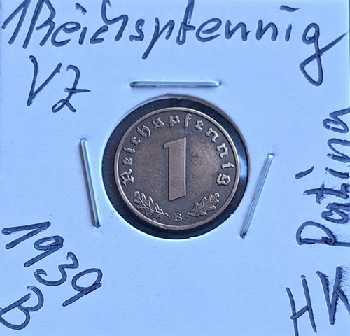 Reichspfennig 1939 mit hk - reichspfennig, b
