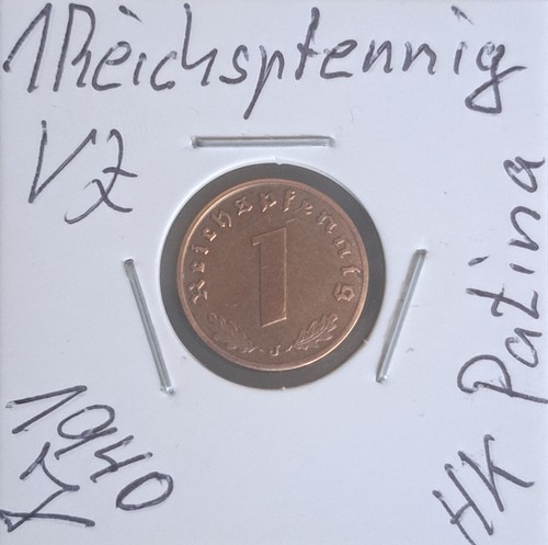 Reichspfennig 1940 mit hk - 1, j