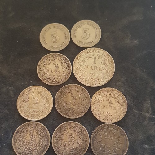 Lot deutsches reich münzen 5 - lot,