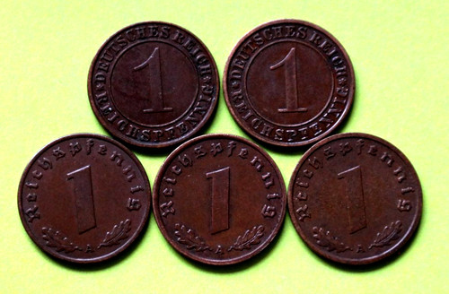 Lot münzen reichspfennig - münzen, 1