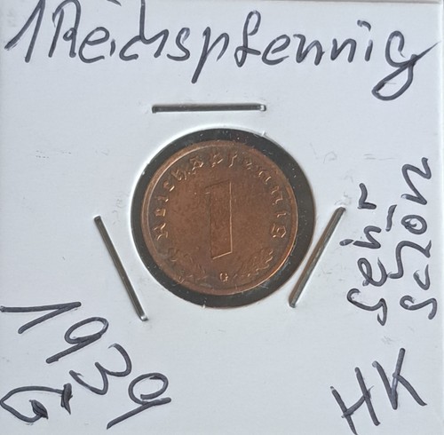Reichspfennig 1939 mit - 1, hk