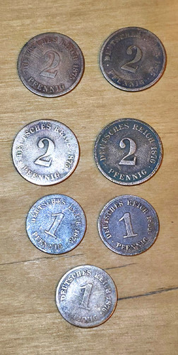 Deutsches reich münz - münz-lot, 1