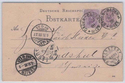 Reich pfennig beleg - reich, mit