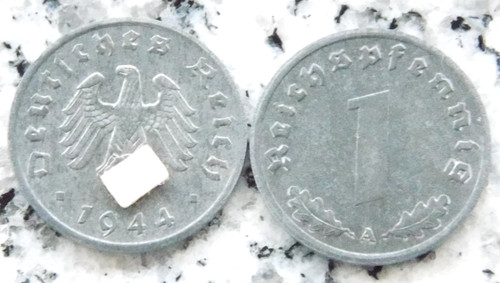 Reichspfennig 1944 zink 3 - 1944,