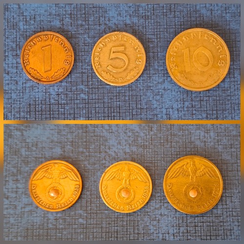 10 reichspfennig 1938 - -,