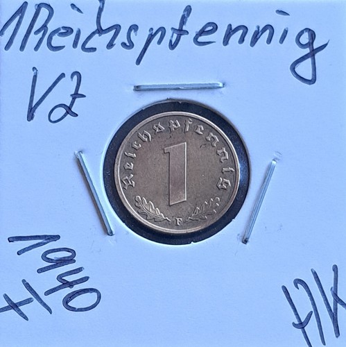 Reichspfennig 1940 mit hk - reichspfennig, f