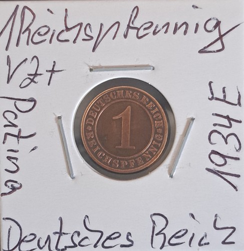 Reichspfennig 1934 - e, /