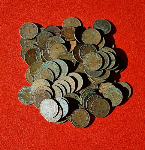 100 x 1 reichspfennig - ***100,