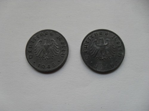 Reichspfennig 1945 und - 1945,