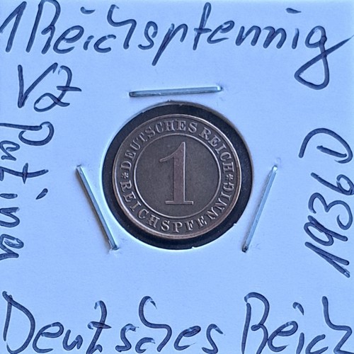 Reichspfennig 1936 - d, /