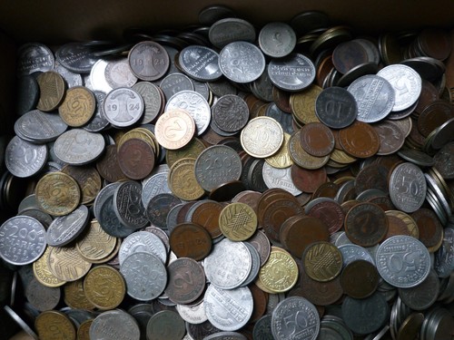 Lot 100 münzen deutsches - lot,