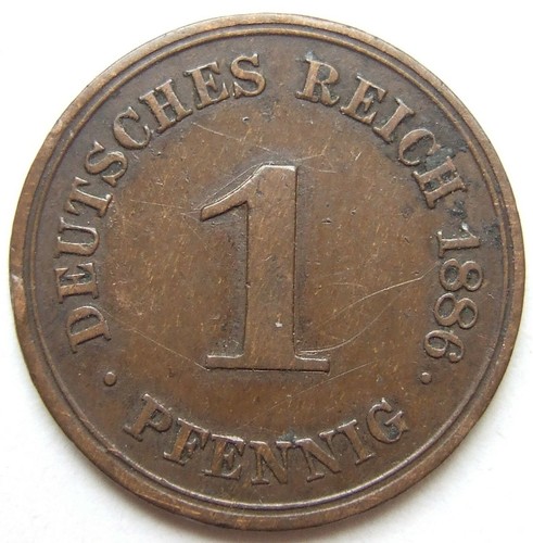 Pfennig 1886 deutsches - 1, g