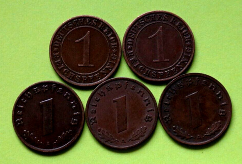 Lot münzen reichspfennig - münzen, 1