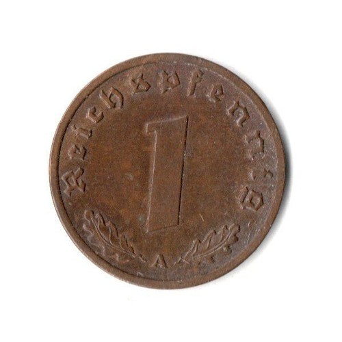 Reichspfennig 1939 d - reichspfennig, a